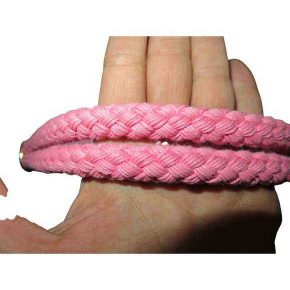 Kate Spade Vintage Pink Leather Braided Handles Shoulder Bag - Picture 6 of 13